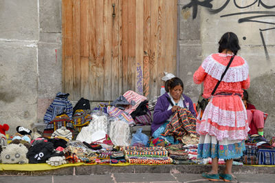 People sitting on the wall