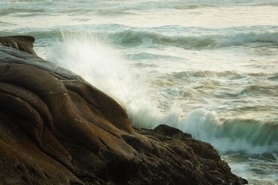 Scenic view of sea waves