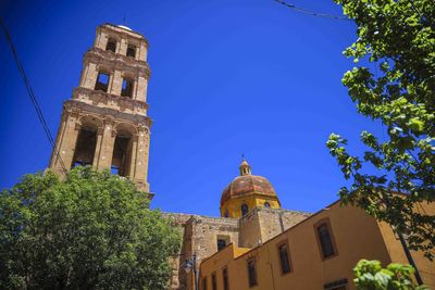 Low angle view of church against sky