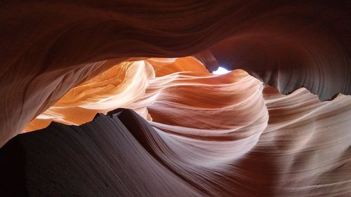 Close-up of rock formation in desert