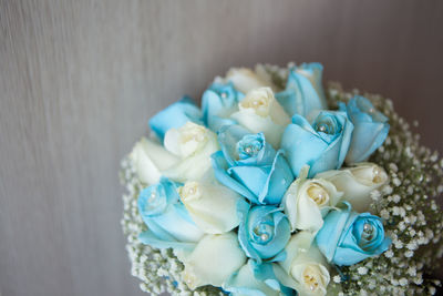 High angle view of various flowers