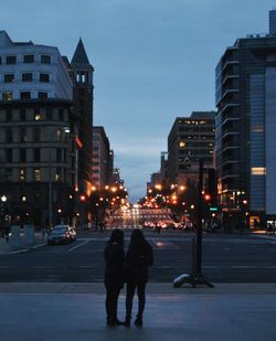City street at night