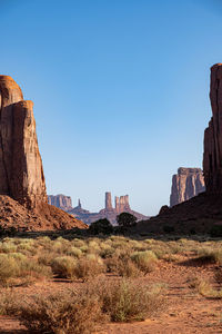 View of rock formations