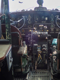View of old airplane