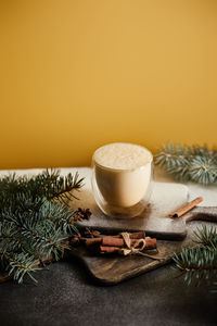 Close-up of drink on table