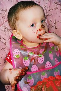 Portrait of cute baby girl