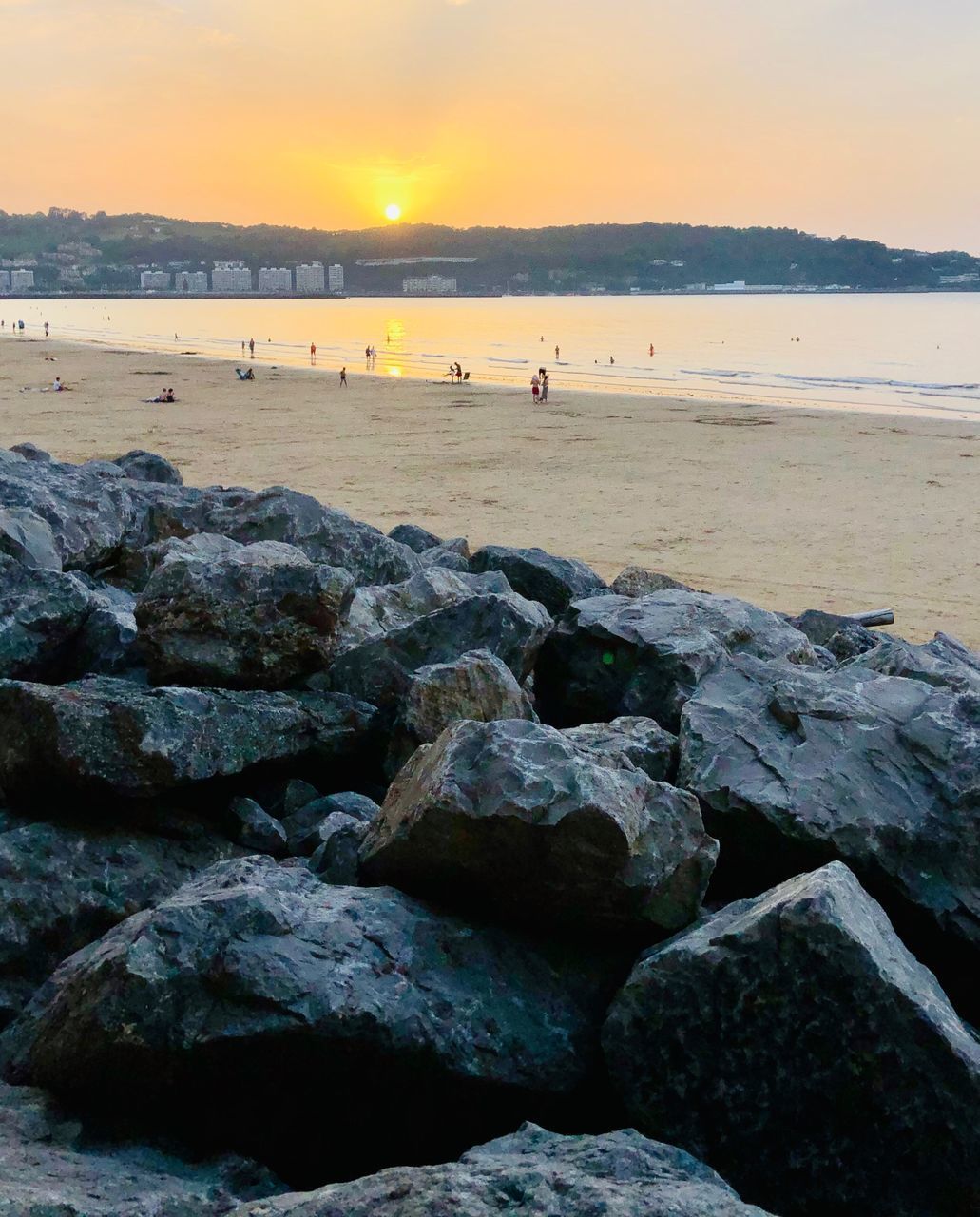 SCENIC VIEW OF SEA DURING SUNSET