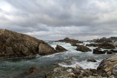 Scenic view of sea against sky