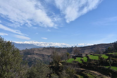 Scenic view of landscape against sky