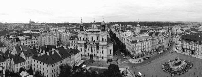 High angle view of cityscape