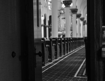 Entrance of church