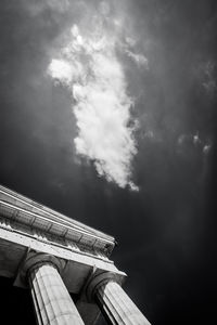 Low angle view of built structure against sky