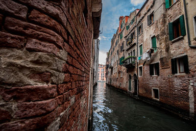 Canal amidst buildings in city