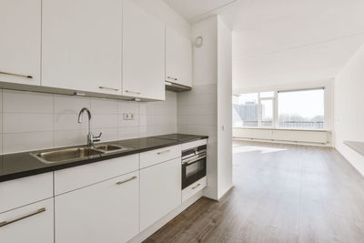 Interior of domestic kitchen