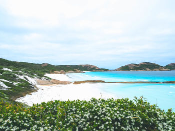 Scenic view of sea against sky