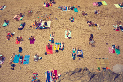 Group of people on beach