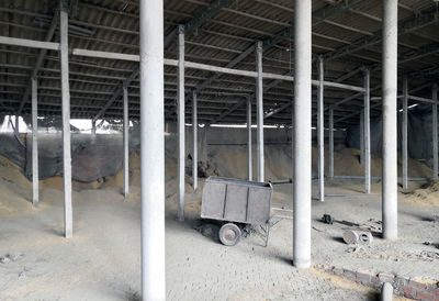 Interior of abandoned building