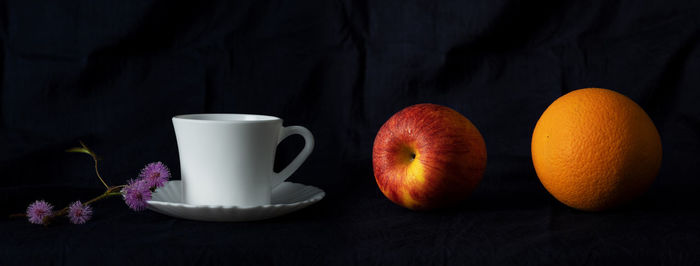 Close-up of breakfast on table