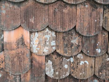 Full frame shot of weathered wooden wall