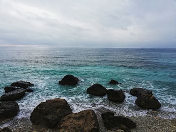 Scenic view of sea against sky