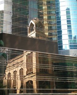 Low angle view of glass building