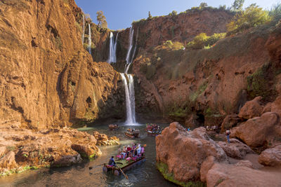 Ouzoud waterfall near marrakech in morocco