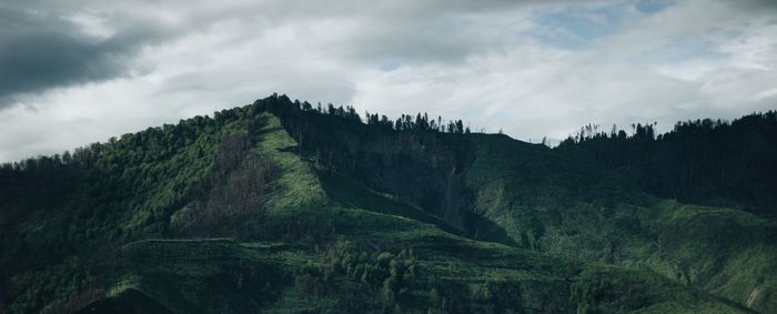 Scenic view of mountain against sky