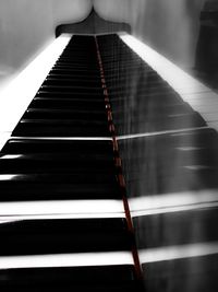 Close-up view of piano