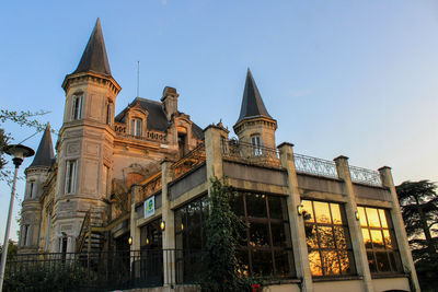 Low angle view of building against sky