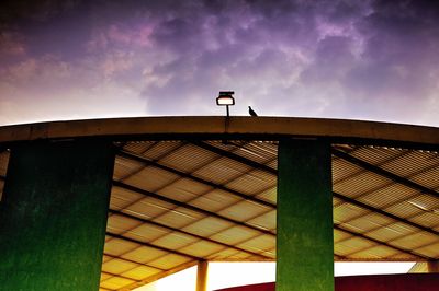 Low angle view of bridge against sky