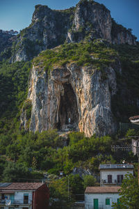 Rock formations at seaside