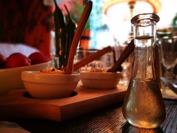 Close-up of drink on table