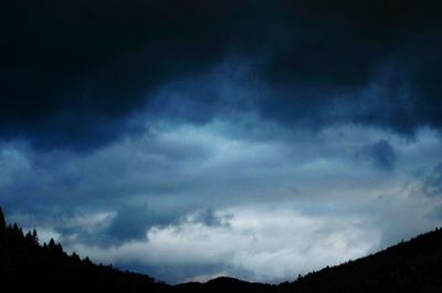 Low angle view of cloudy sky