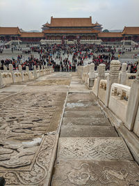 Group of people at temple