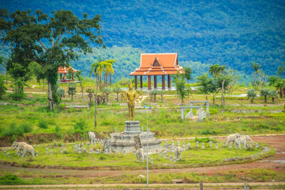 Built structure on landscape