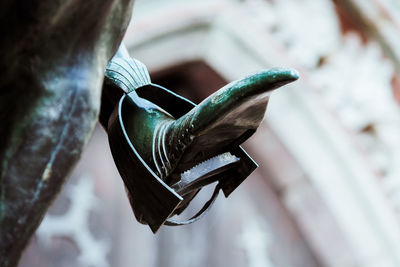 Close-up of sculpture