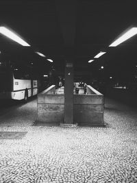 Empty corridor of building