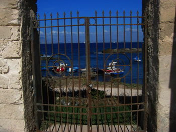 View of chainlink fence