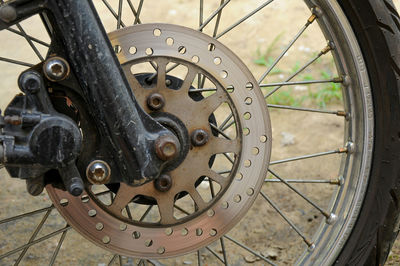 Close-up of wheel