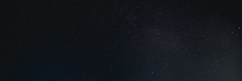 Low angle view of star field at night