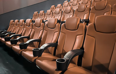 Empty seats in theater