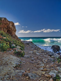 Scenic view of sea against sky