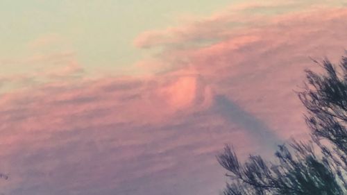 Low angle view of cloudy sky