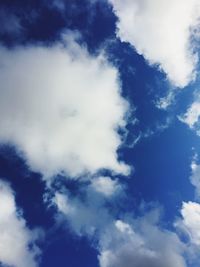 Low angle view of cloudy sky