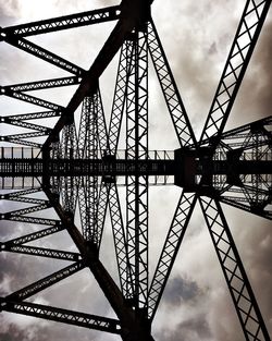 Low angle view of bridge against sky