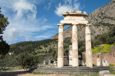 View of temple against sky