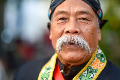 Close-up portrait of man