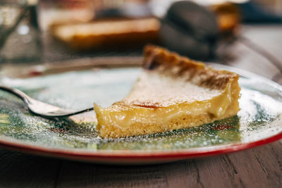 Close-up of cake on plate