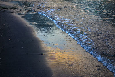 Surface level of beach