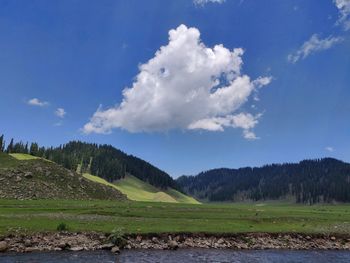 Scenic view of landscape against sky